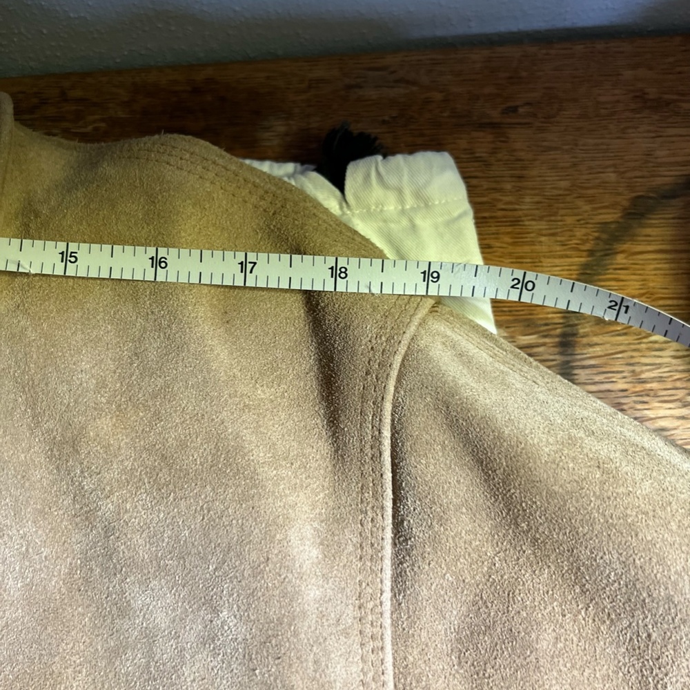 Ralph Lauren Polo Country Suede Flannel Jacket M Vintage 90s Hunting Field Coat - Picture 14 of 16